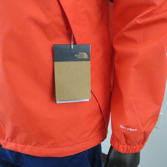New Men's The North Face Antora Rain Jacket Retro Orange - Picture 2 of 5